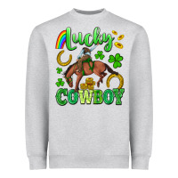 Heather Grey lucky cowboy Heavyweight Sweatshirt - Artiststas