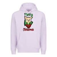 Lilac Merry Christmas Cat Premium Hoodie - Bettercallsaul