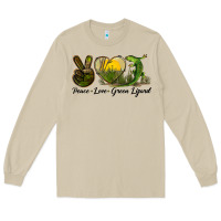 Mushroom peace love green lizard Long Sleeve Tee - LillyAllenDesigns