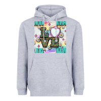 Heather Grey Leopard Love Hair And Mirror With Daisy Seamless Pattern Bbs Heavyweight Hoodie - BundleAndBundleShop