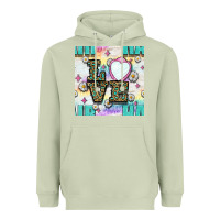 Matcha Leopard Love Hair And Mirror With Daisy Seamless Pattern Bbs Heavyweight Hoodie - BundleAndBundleShop