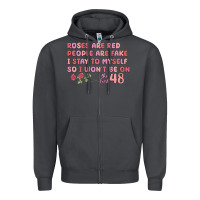 Smoke roses are red Zipper Hoodie - MaliasSmallBusiness