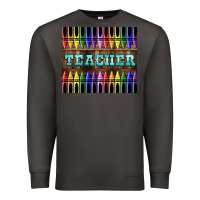 Smoke Teacher Crayons Tumbler Premium Sweatshirt - LillyAllenDesigns
