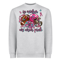 Heather Grey in october we wear pink football Heavyweight Sweatshirt - AdoDesignShop
