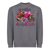 In October We Wear Pink Football Heavyweight Sweatshirt | Teevron