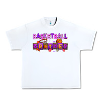 White basketball brother Urban Heavy Tee - AdoDesignShop