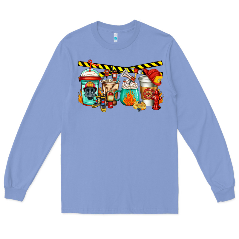 Firefighter Coffee Long Sleeve Tee by Jasminsmagicworld | Teevron