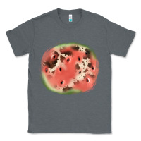 Charcoal Heather watermelon cowhide patch3 Classic Tee - JahusDesignShop