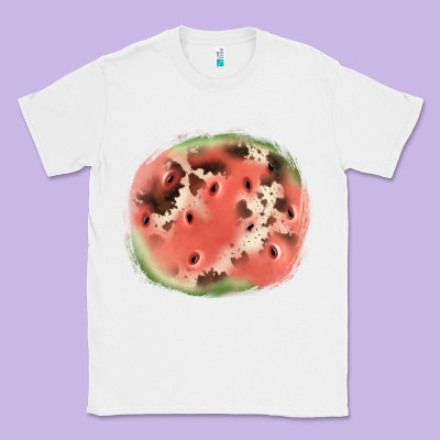 Watermelon Cowhide Patch3 Classic Tee Designed By Jahusdesignshop