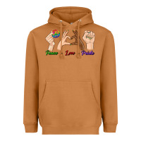 Meerkat Peace Love Pride Heavyweight Hoodie - BundleAndBundleShop