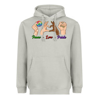 Moon Dust Peace Love Pride Heavyweight Hoodie - BundleAndBundleShop