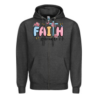 Charcoal Heather faith ephesians 2 8 Zipper Hoodie - MaliasSmallBusiness