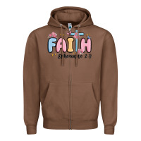 Chestnut faith ephesians 2 8 Zipper Hoodie - MaliasSmallBusiness