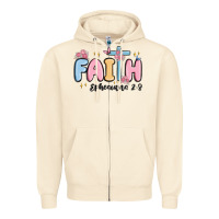 Sandshell faith ephesians 2 8 Zipper Hoodie - MaliasSmallBusiness