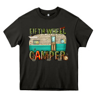 Asphalt fifth wheel camper Heavy Core Tee - texasbilliewilder