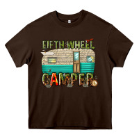 Chocolate Brown fifth wheel camper Heavy Core Tee - texasbilliewilder