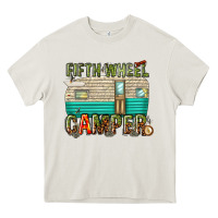 Cream fifth wheel camper Heavy Core Tee - texasbilliewilder