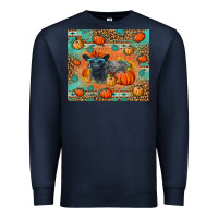 Navy Autumn Baby Calf Premium Sweatshirt - LillyAllenDesigns