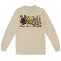 Mushroom Peace Love Meerkats Long Sleeve Tee - LillyAllenDesigns