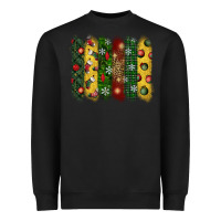 Black christmas brushstroke Heavyweight Sweatshirt - BundleAndBundleShop