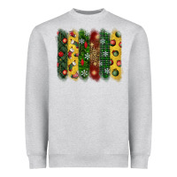 Heather Grey christmas brushstroke Heavyweight Sweatshirt - BundleAndBundleShop
