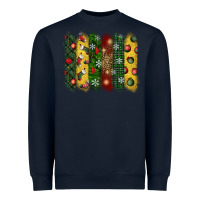 Navy christmas brushstroke Heavyweight Sweatshirt - BundleAndBundleShop