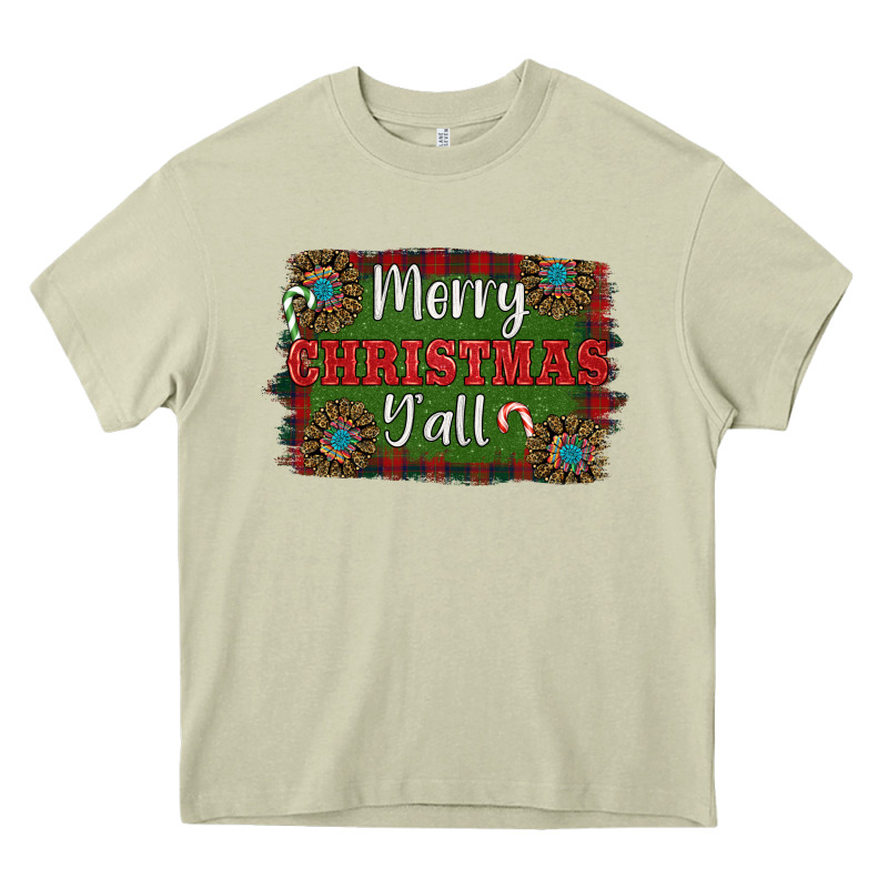 Merry Christmas Y'all Heavy Core Tee by RanaPortraitStore | Teevron