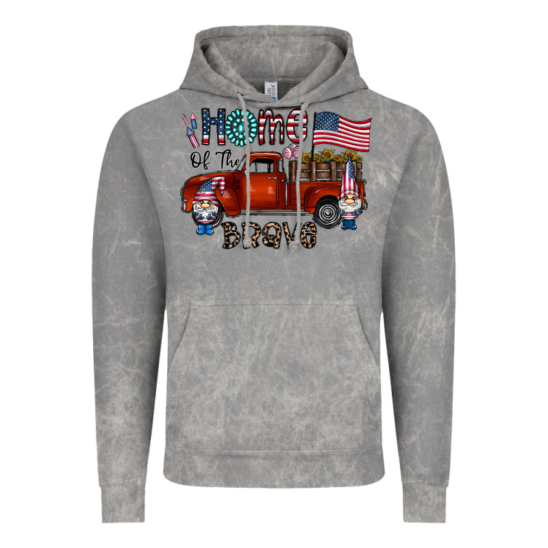 Home Of The Brave Vintage Hoodie by CowhideDigitalArt | Teevron