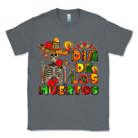 Charcoal Heather dia de los muertos Classic Tee - AdoDesignShop