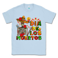 Dusty Blue dia de los muertos Classic Tee - AdoDesignShop