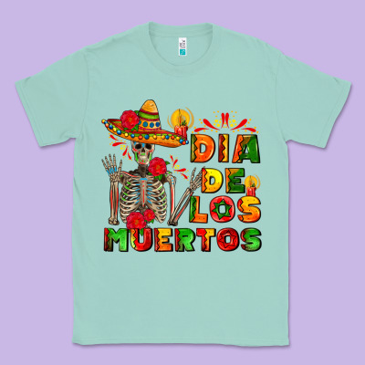 Dia De Los Muertos Classic Tee Designed By Adodesignshop