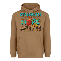 Toasted Coconut Strength Hope Faith Heavyweight Hoodie - BundleAndBundleShop