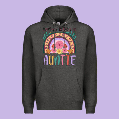 Happiness Is Being An Auntie Premium Hoodie Designed By Jahusdesignshop