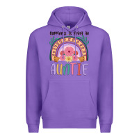 Purple happiness is being an auntie Premium Hoodie - JahusDesignShop