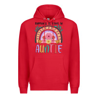 Red happiness is being an auntie Premium Hoodie - JahusDesignShop