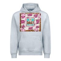 Heather Grey mom daily affirmation Urban Hoodie - TumblerDesignByShophia
