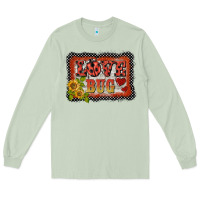 Matcha ladybug  love bug backround Long Sleeve Tee - BarkalooDesign