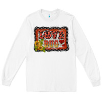 White ladybug  love bug backround Long Sleeve Tee - BarkalooDesign