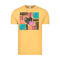 Vintage Mustard mini mini mini with hearts Vintage Tee - AdoDesignShop
