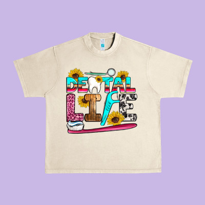 Dental Life Urban Heavy Tee Designed By Artiststas