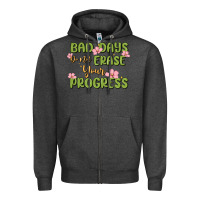 Charcoal Heather mental health uplifting quote Zipper Hoodie - MaliasSmallBusiness