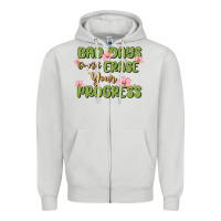 Dove Grey mental health uplifting quote Zipper Hoodie - MaliasSmallBusiness