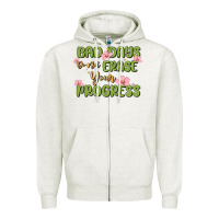 Oatmeal Heather mental health uplifting quote Zipper Hoodie - MaliasSmallBusiness