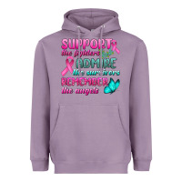 Lavender Support The Lighters Admire The Survivors Remember The Angels Heavyweight Hoodie - BundleAndBundleShop
