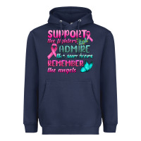 Navy Support The Lighters Admire The Survivors Remember The Angels Heavyweight Hoodie - BundleAndBundleShop