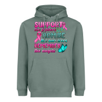 Sage Support The Lighters Admire The Survivors Remember The Angels Heavyweight Hoodie - BundleAndBundleShop