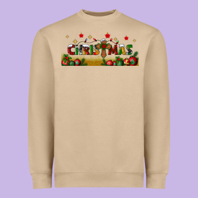 Christmas With Christmas Cross Libbey Glass Heavyweight Sweatshirt Designed By Bundleandbundleshop
