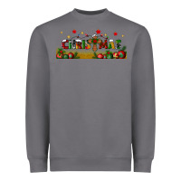 Storm christmas with christmas cross libbey glass Heavyweight Sweatshirt - BundleAndBundleShop