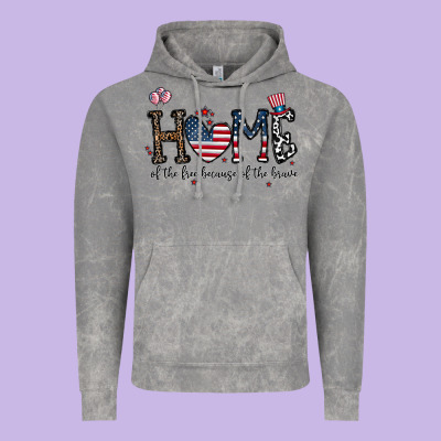 Home Of The Free Beacuse Of The Brave Vintage Hoodie Designed By Cowhidedigitalart