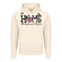 Vintage Artic home of the free beacuse of the brave Vintage Hoodie - CowhideDigitalArt